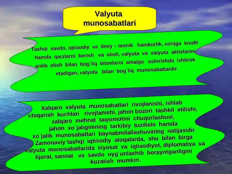 JAHON VALYUTA TIZIMI 3