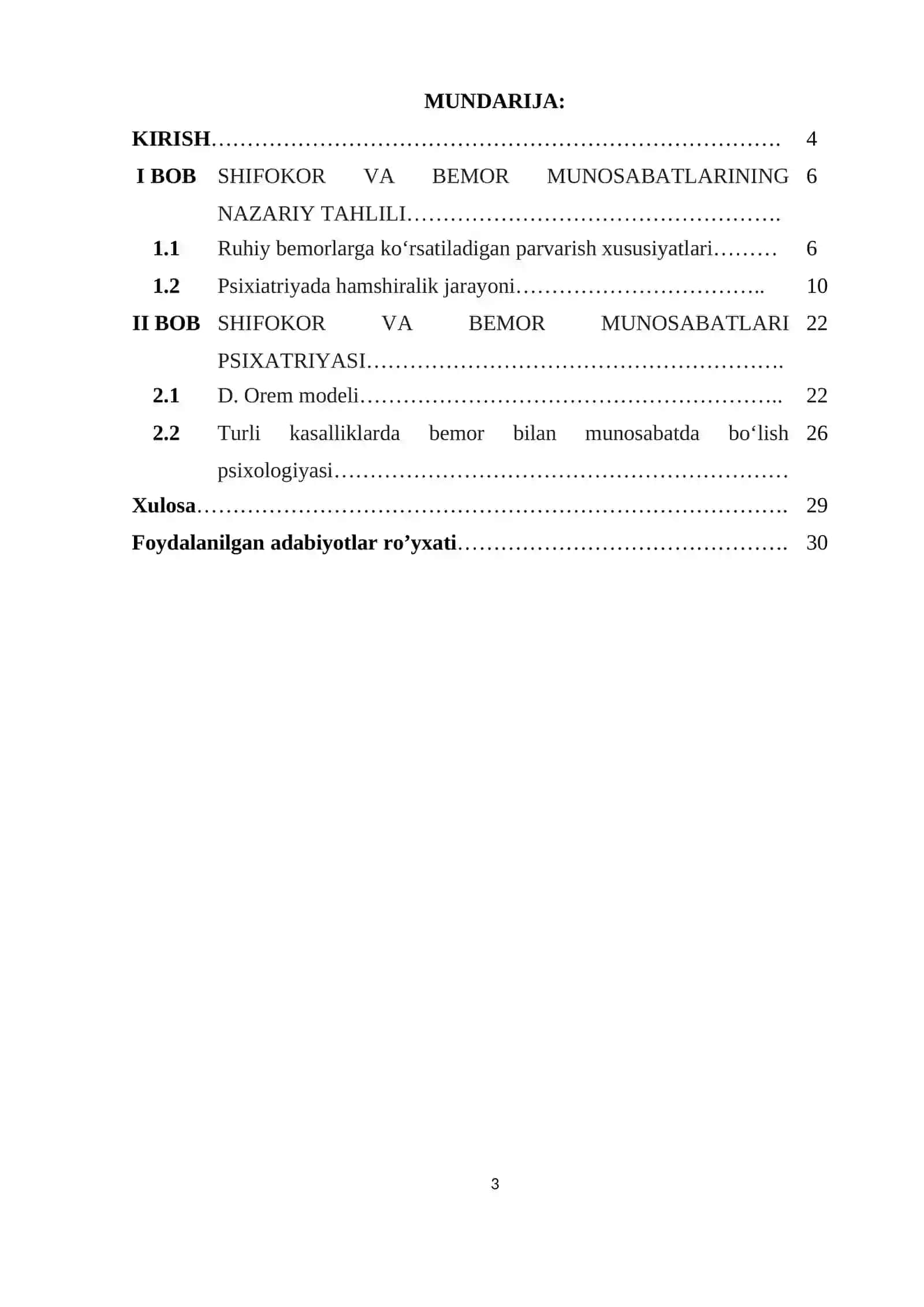 SHIFOKOR VA BEMOR MUNOSABATLARI PSIXOLOGIYASI 3