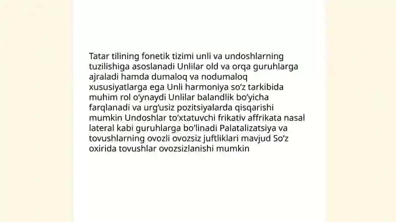 Tatar tilining fonetik, leksik va grammatik xususiyatlari 3