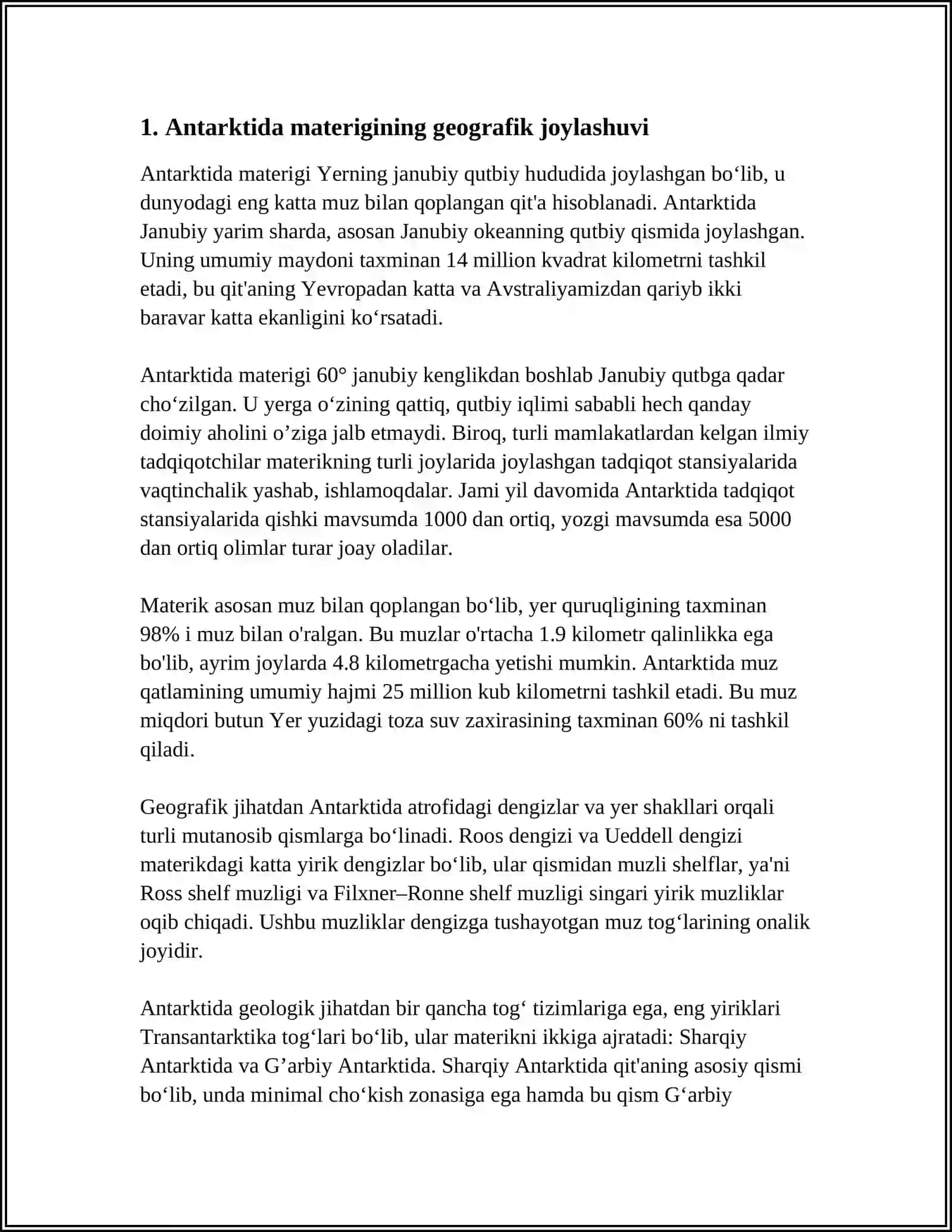 ANTARKTIDA MATERIGI 3