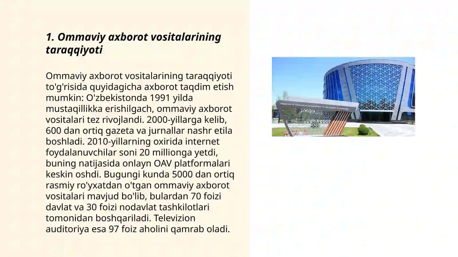 Ommaviy axborot vositalarining taraqqiyoti 3
