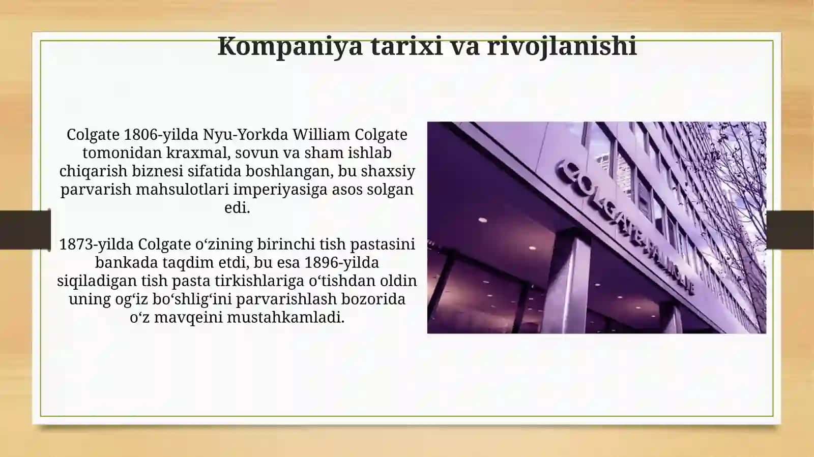 Colgate kompaniyasini PRmenejmentstrategiyasi 3