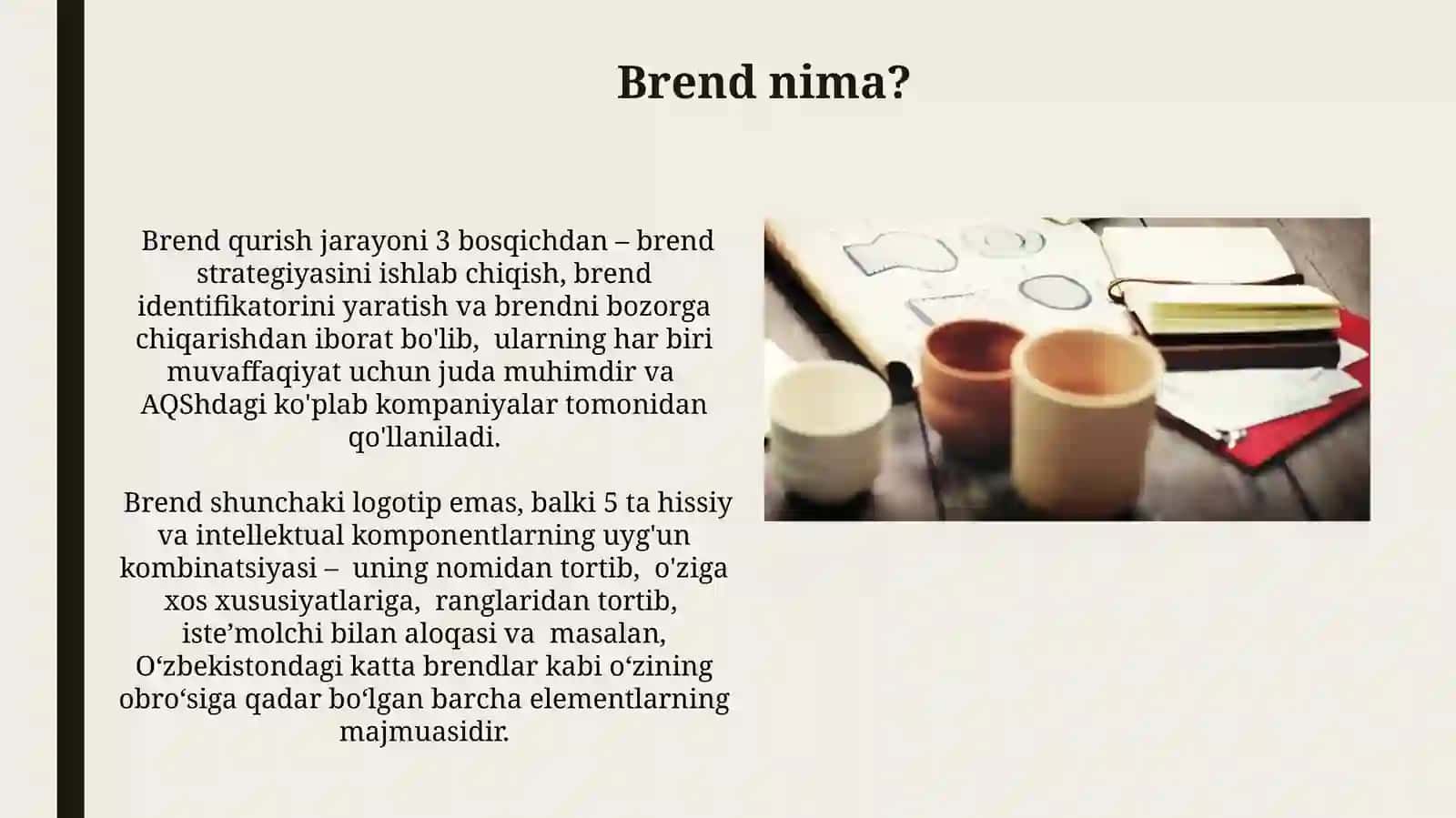 Brending asosiy tushuncha va tariflar 3