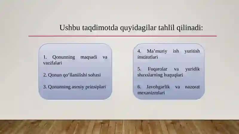 Ma’muriy tartib-taomil prinsiplari qo’llanishi 3