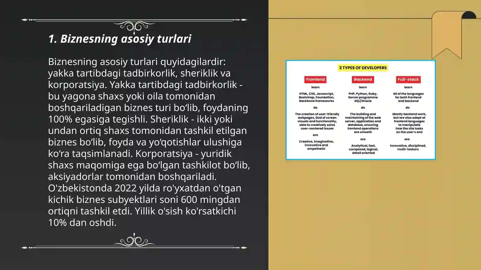 Biznes va uning turlari 3