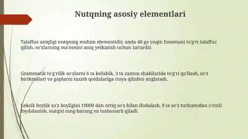 Nutqning asosiyhususiyatlari 3