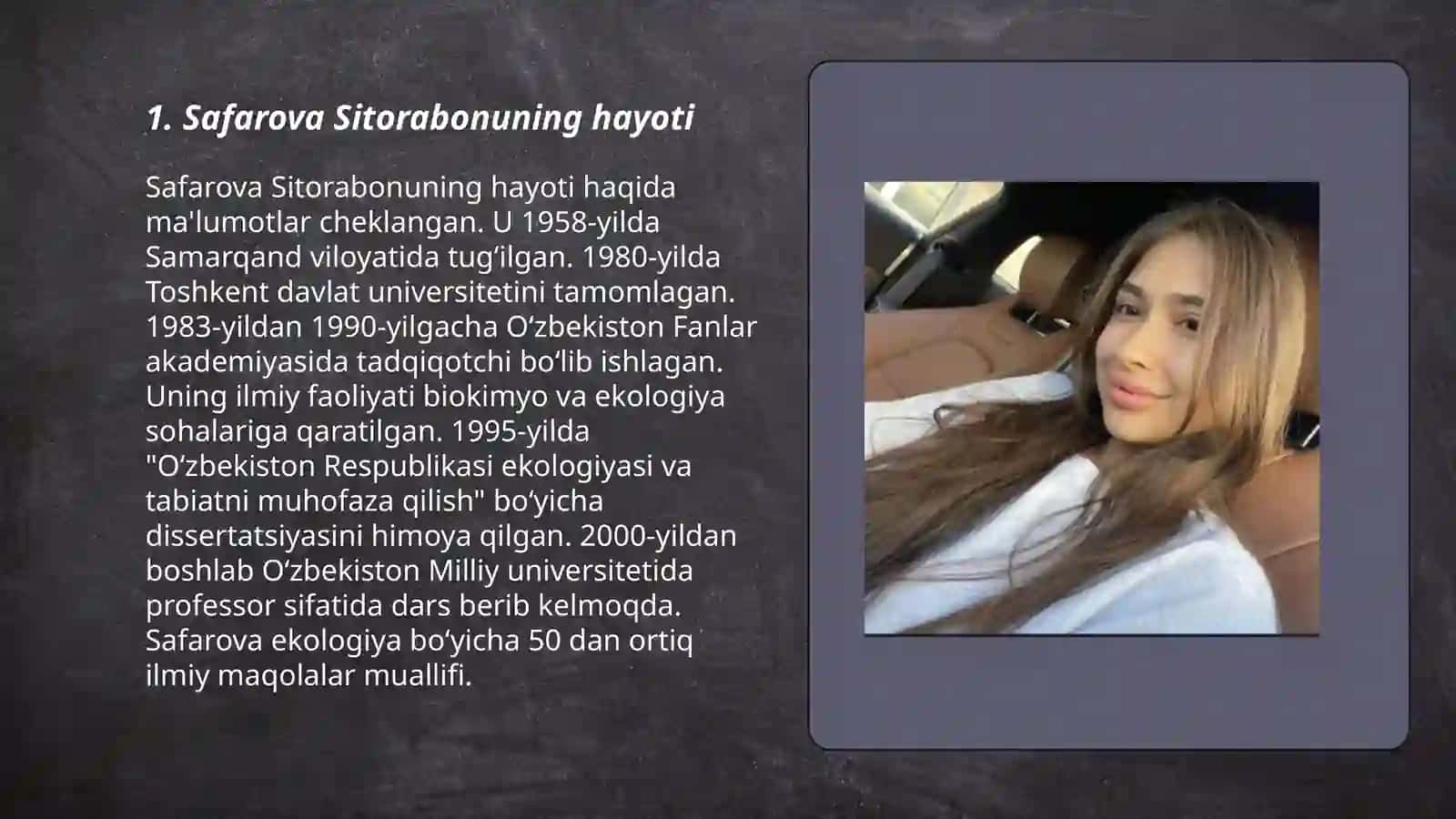 Safarova Sitorabonuning hayoti va ijodi 3