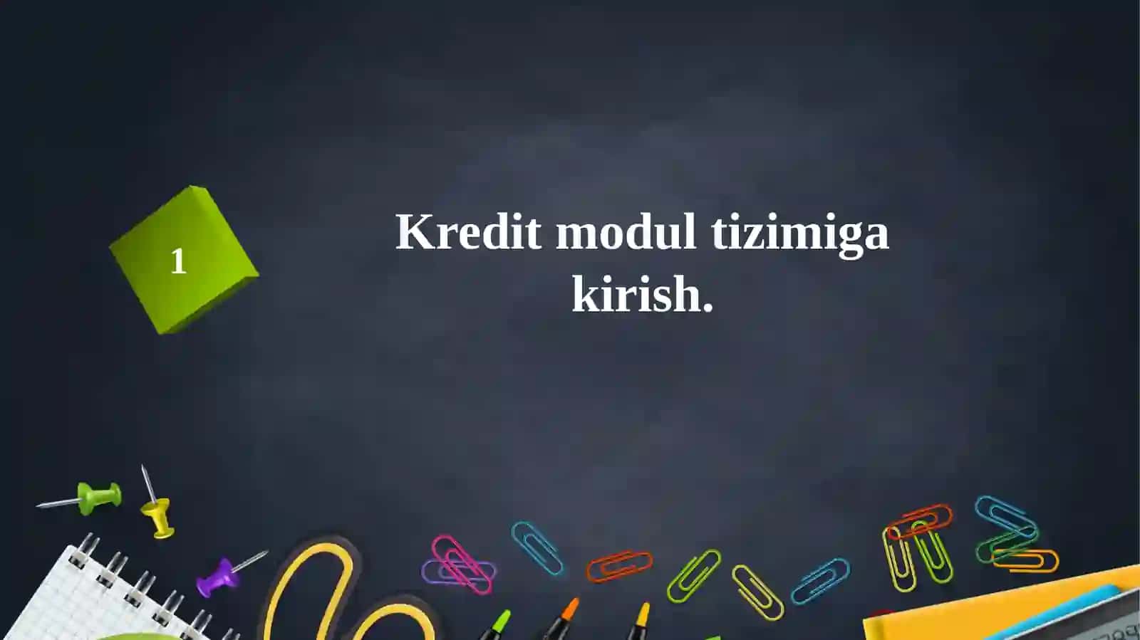 Kredit modul tizimiga kirish 3