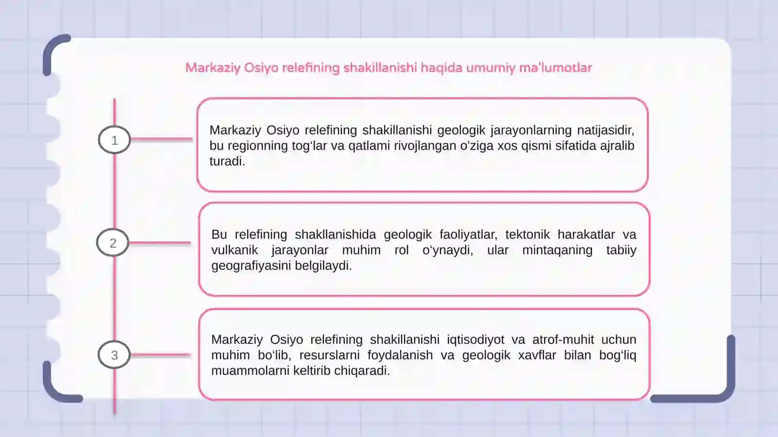 Markaziy Osiyo relefining shakillanishi 3