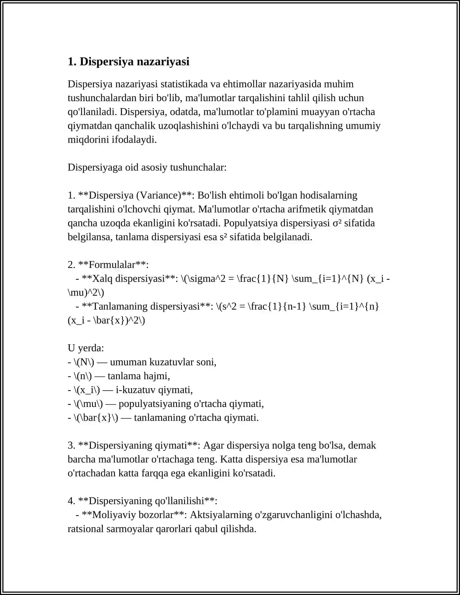DISPERSION TAHLIL 3
