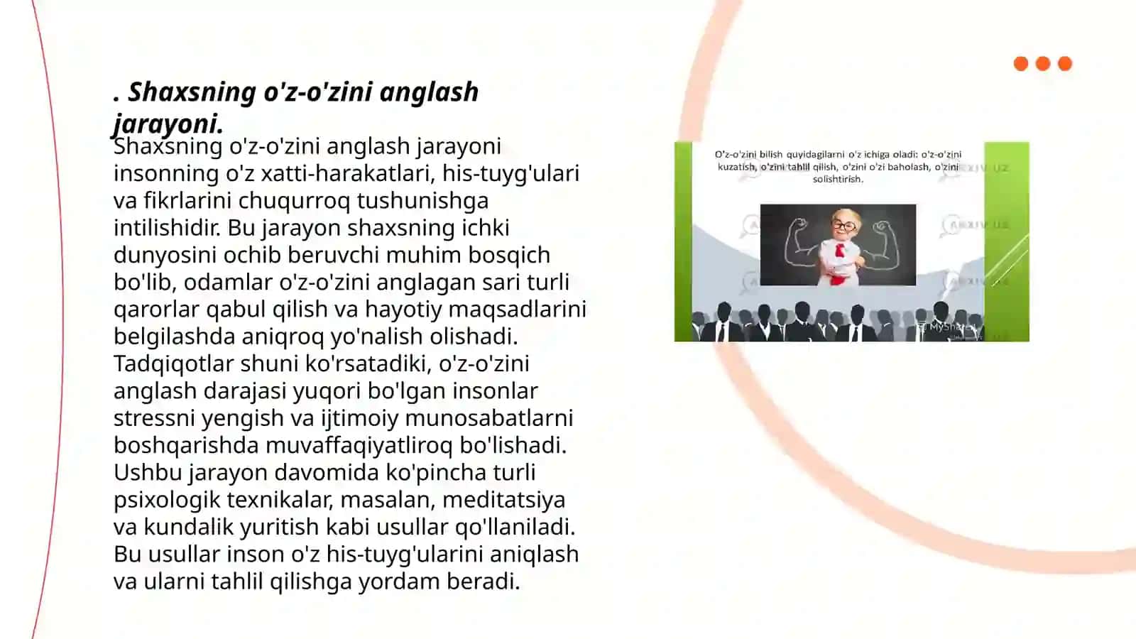 O'z-o'zini anglash psixodliagnostika 3