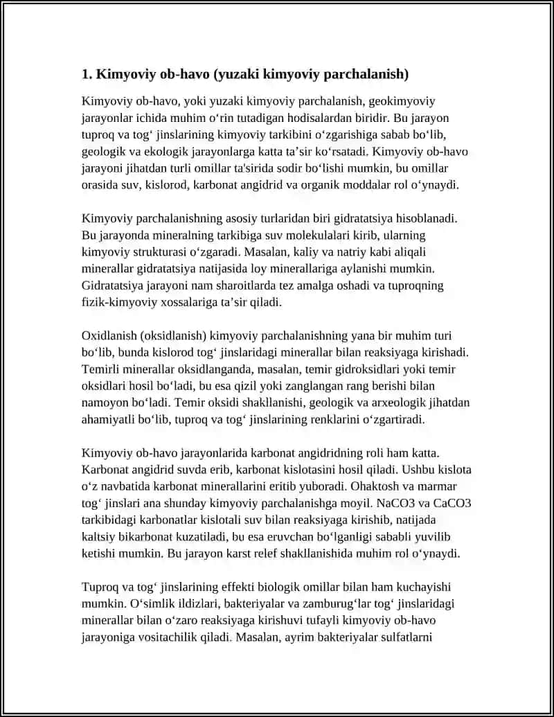 GEOKIMYOVIY JARAYONLAR 3