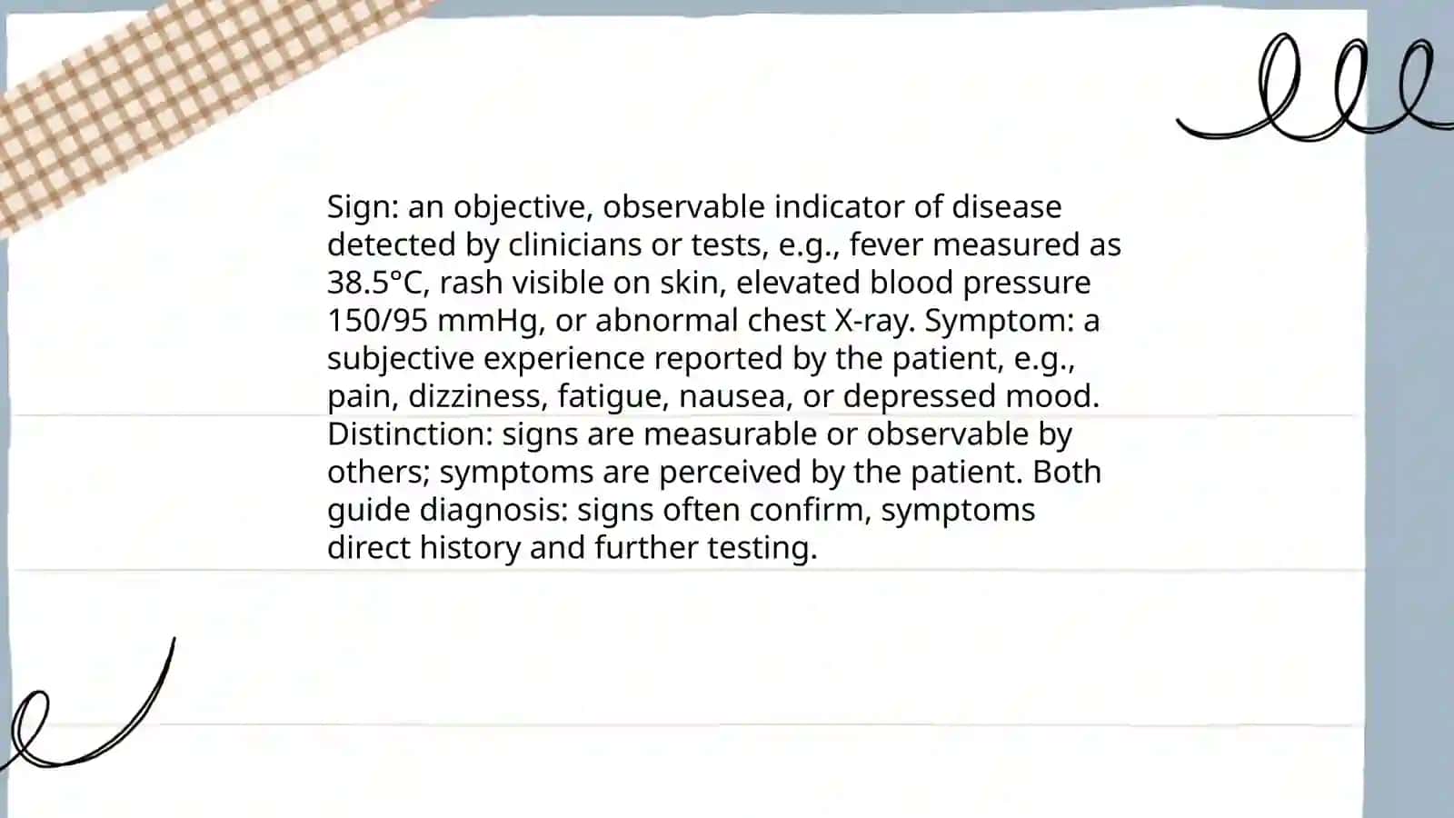 Difference Between Sign and Symptom 3