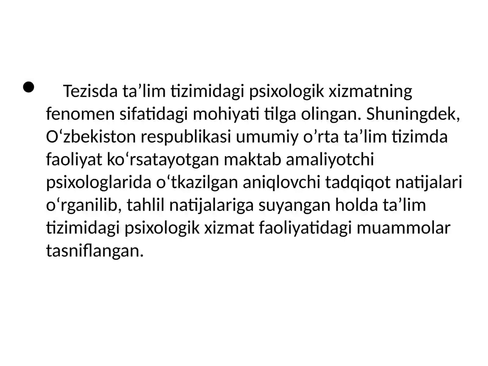 Taʼlim tizimida  psixologik xizmati 3