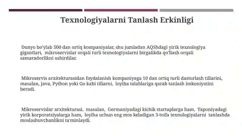 Mikroservis Arxitekturasi 3