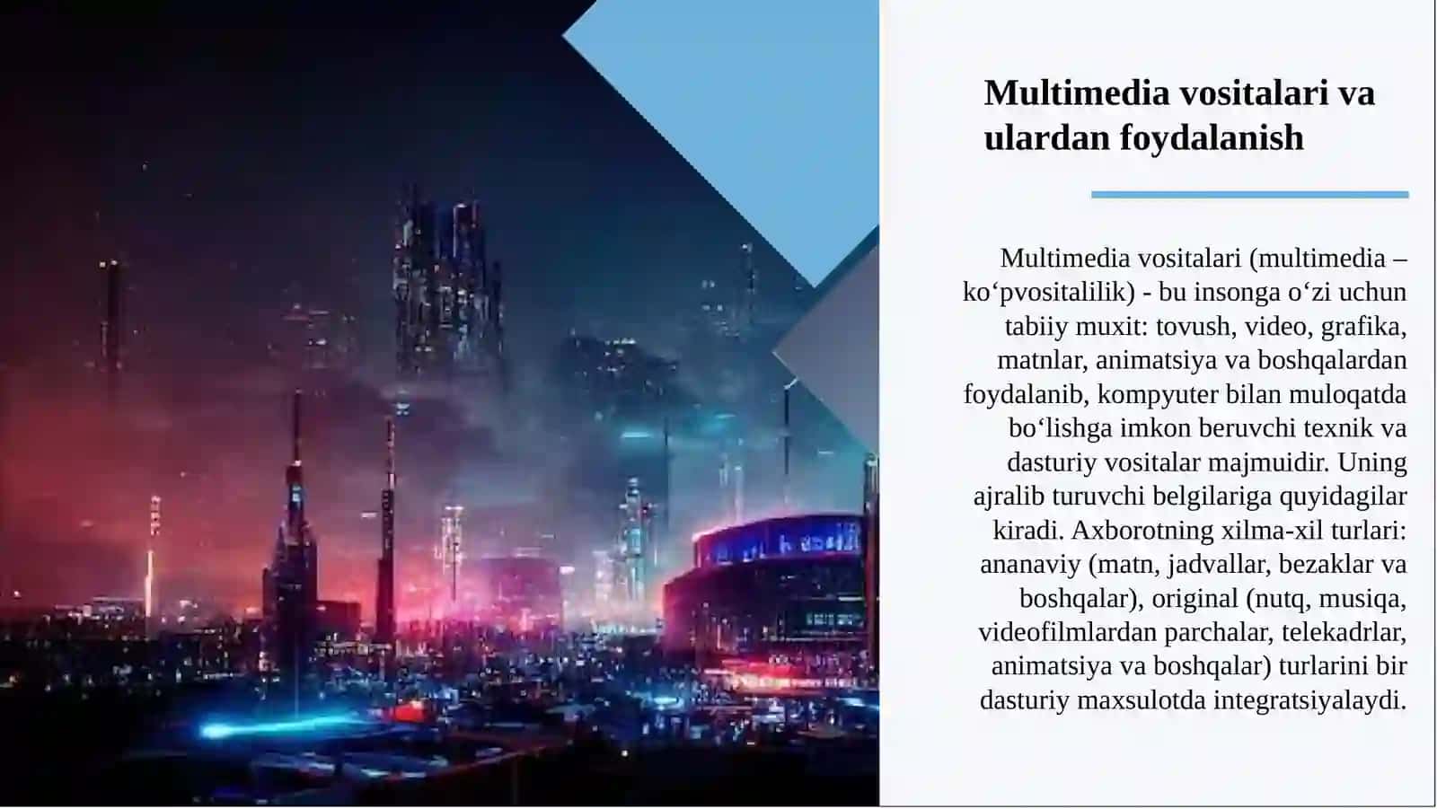 Multimediya aloqa tarmog‘ining transport telekommunikatsiya texnologiyalari,ochiq tizimlarni bir-biri bilan ishlash etalon modeli 3