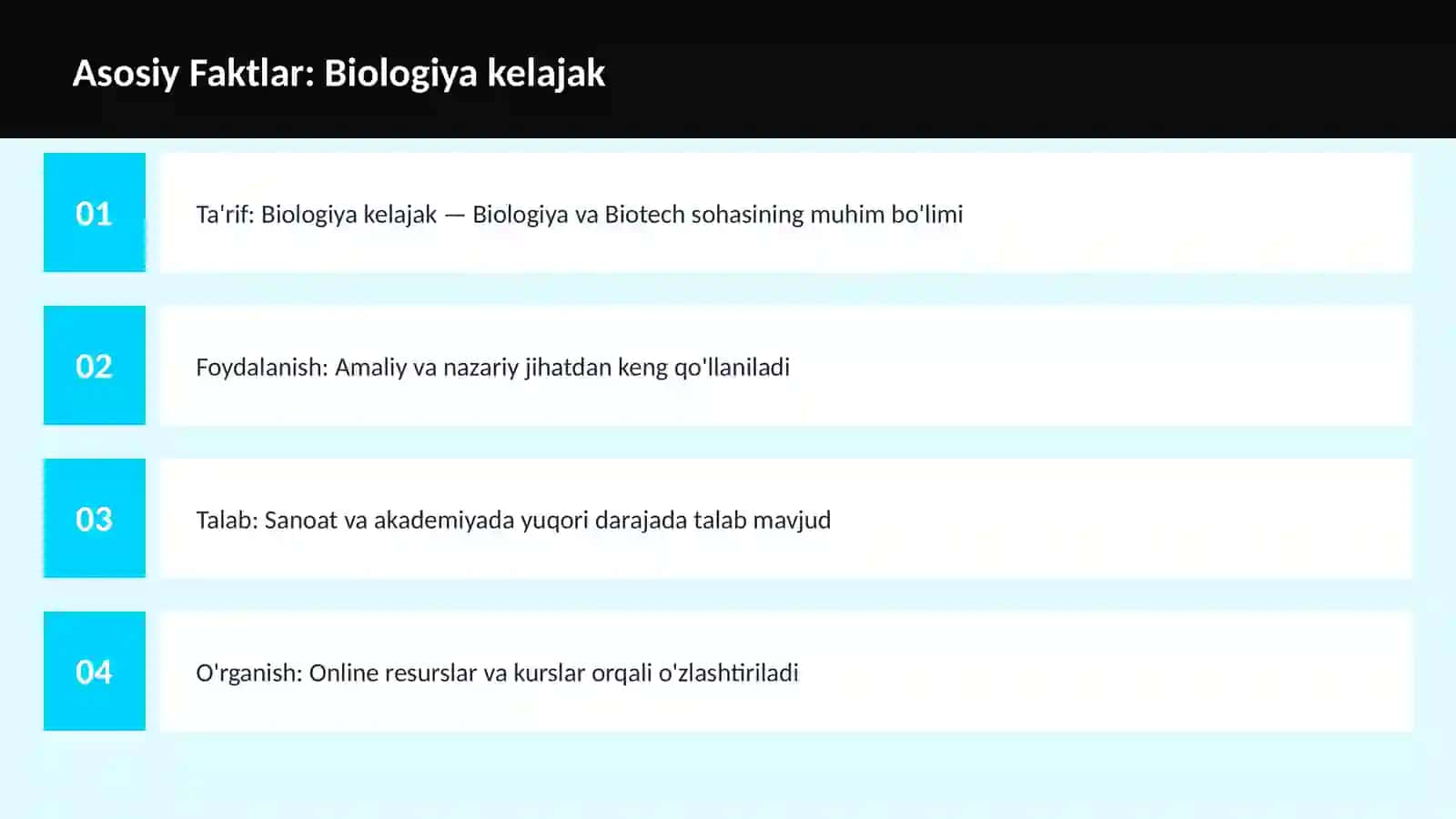 Biologiya kelajak 3