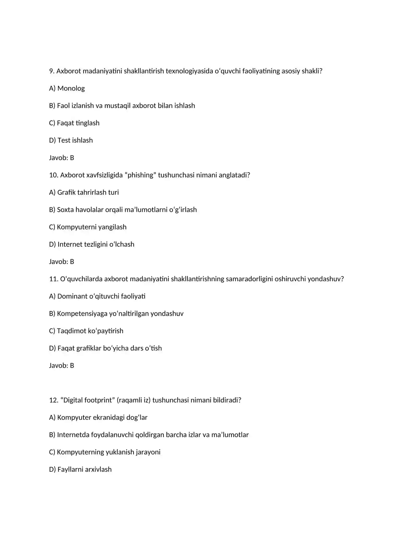 Axborot madaniyati texnologiyasi 3