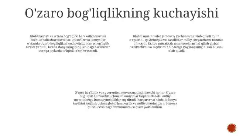 Xozirgi Zamon Globallashuv Muammosi 3