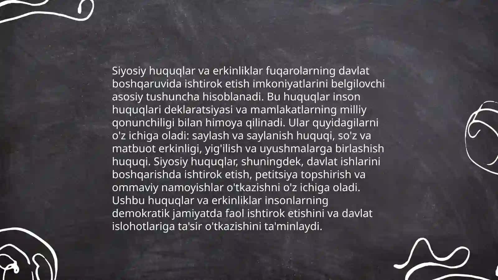 Siyosiy huquqlar 3