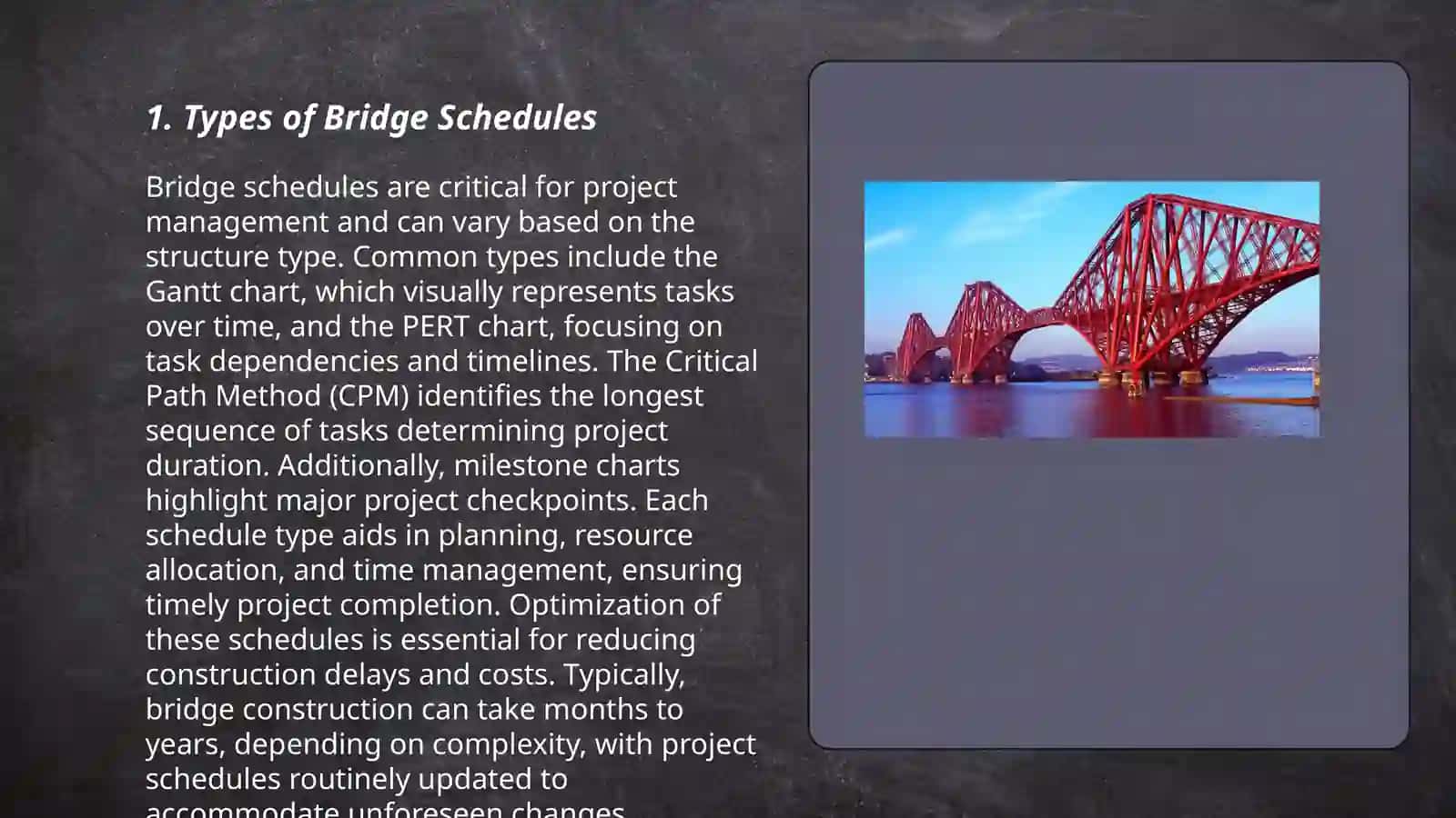 Schedules bridges 3