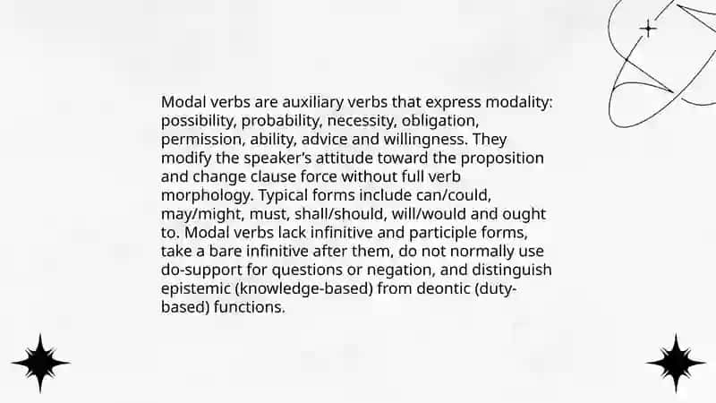 Modal verbs 3