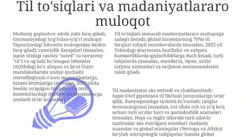Til va nutq. Nutq odobi. Til va madaniyat 3