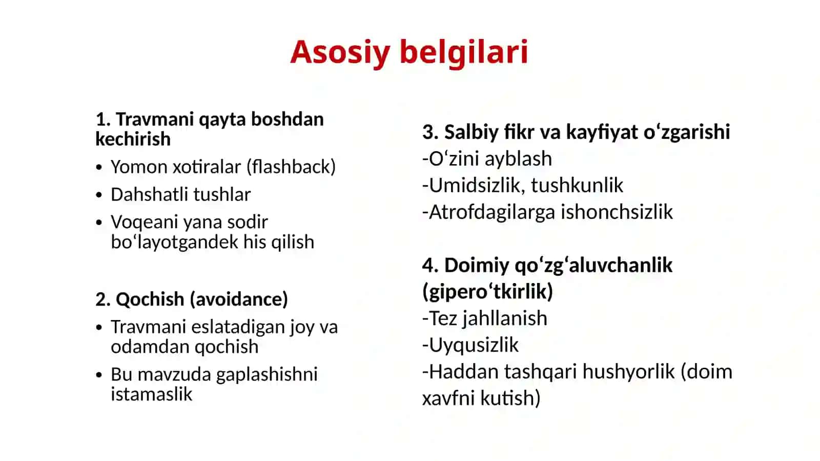 Bezovtalanish holatlari va stress 3
