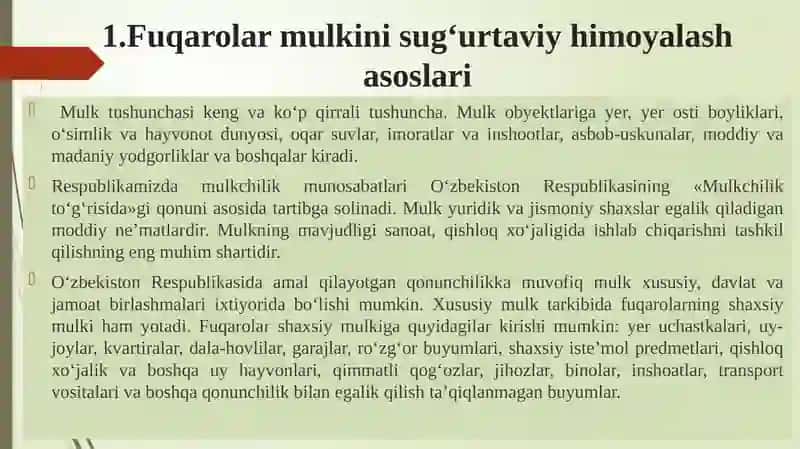Yuridik va jismoniy shaxslarning mol-mulkinini sug‘urtalash 3