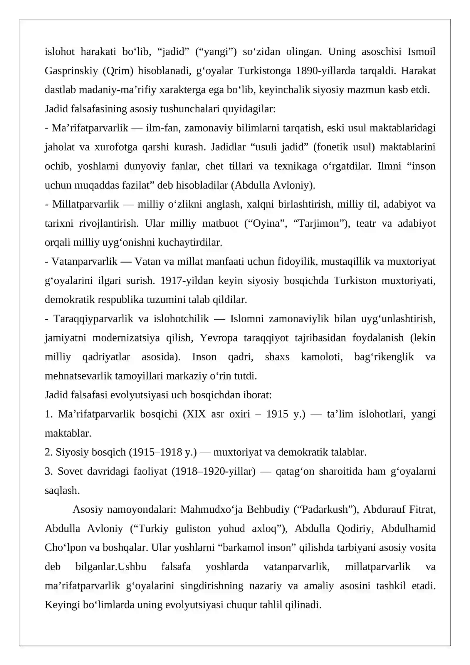 Yoshlarda vatanparvarlik, millatparvarlik, ma’rifatparvarlik g‘oyalarini singdirishda 3