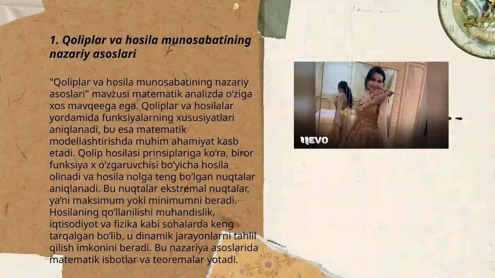 Qoliplar va hosila munosabatining nazariy asoslari 3