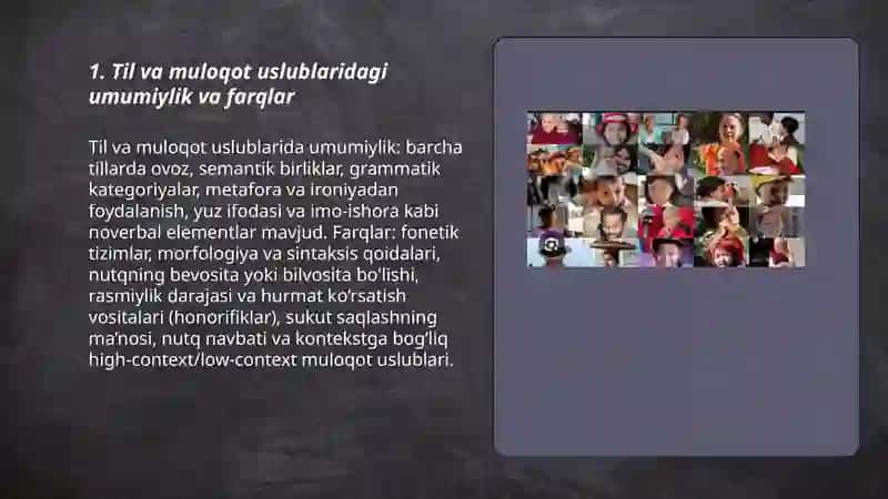 Til va muloqot uslublaridagi umumiylik va farqlar 3