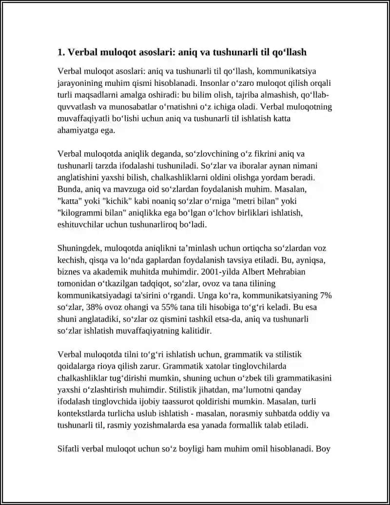 PATSIENT BILAN VERBAL VA NOVERBAL MULOQOT KO‘NIKMALARI 3