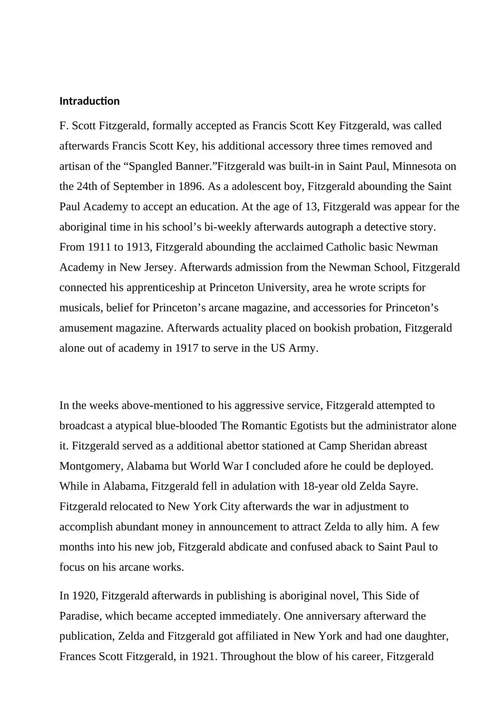 F.S.Fitzgerald`s “Thes side of Paradise” 3