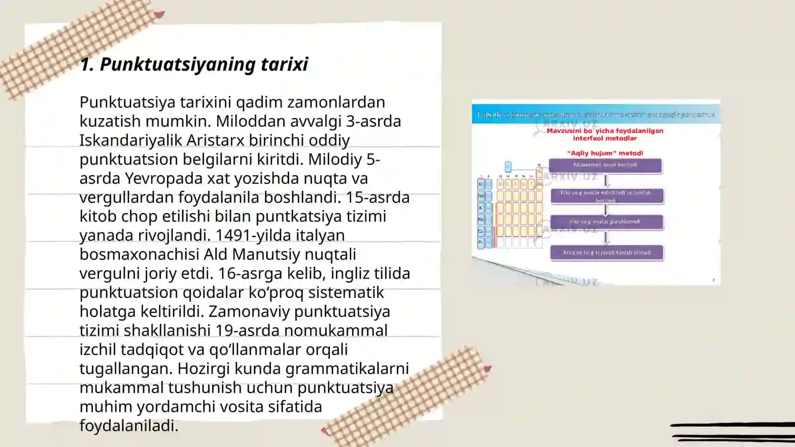 Punktuatsiya haqida umumiy ma'lumot 3