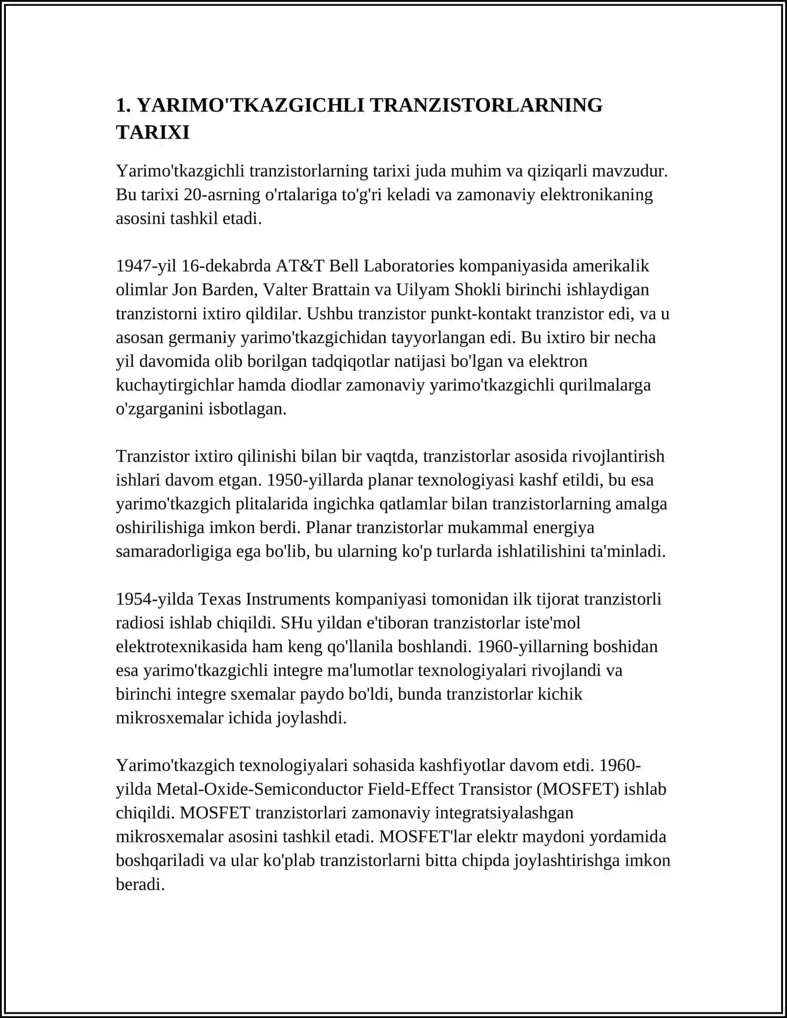 YARIMO'TKAZGICHLI TRANZISTOR 3