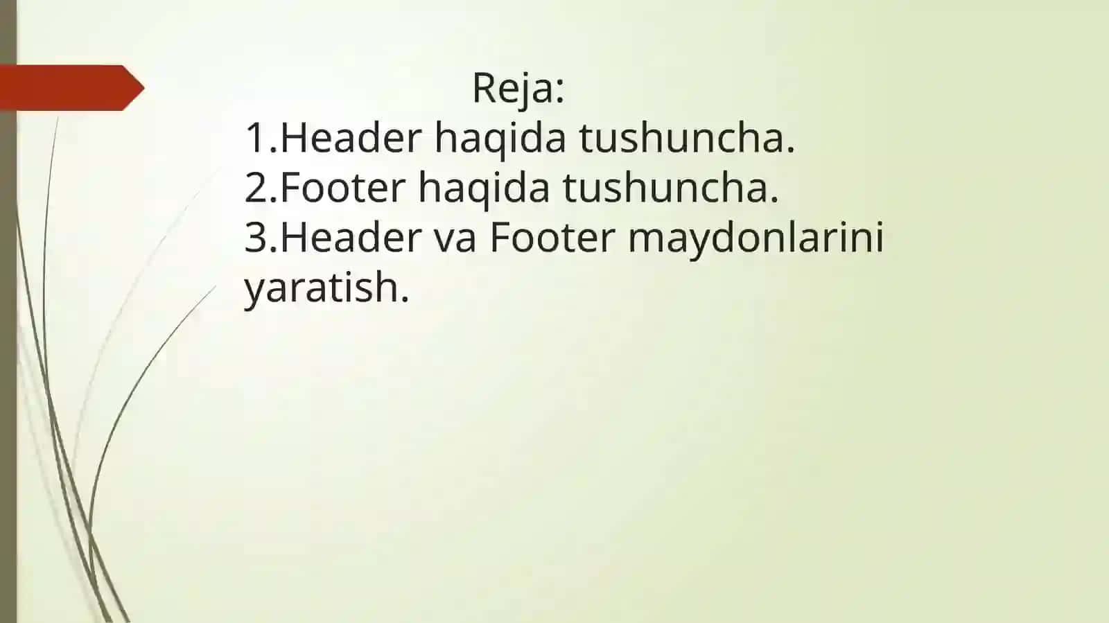 Hujjatlarga header va footer qo’shish 3