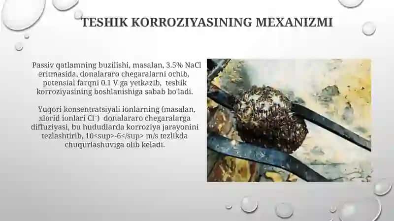 Teshik Korroziyasi 3
