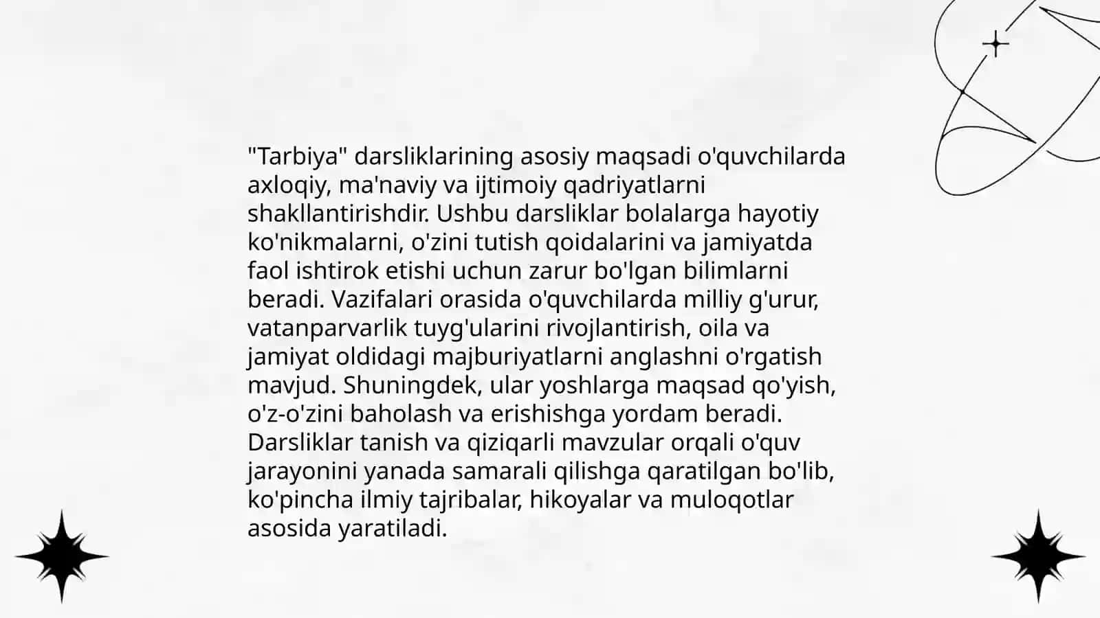 Tarbiya Darsliklarining Tahlil Qilish 3