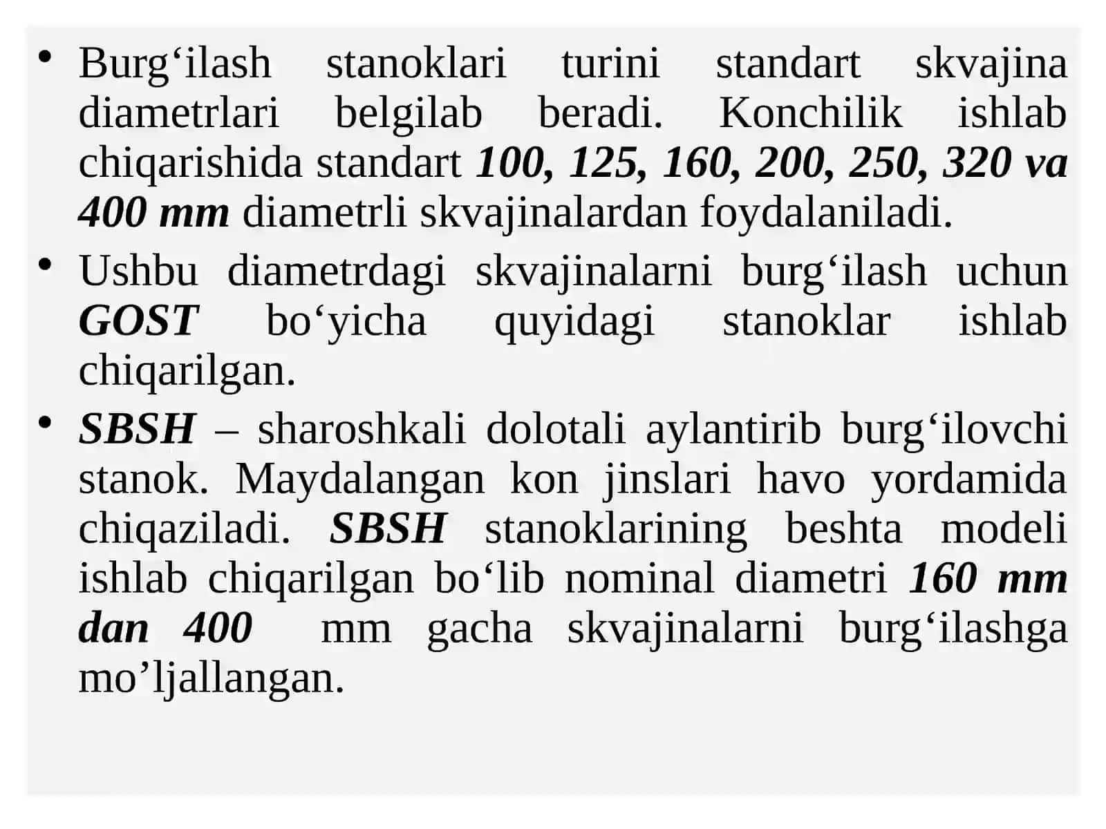Ochiqkon burg‘ilash stanoklari 3