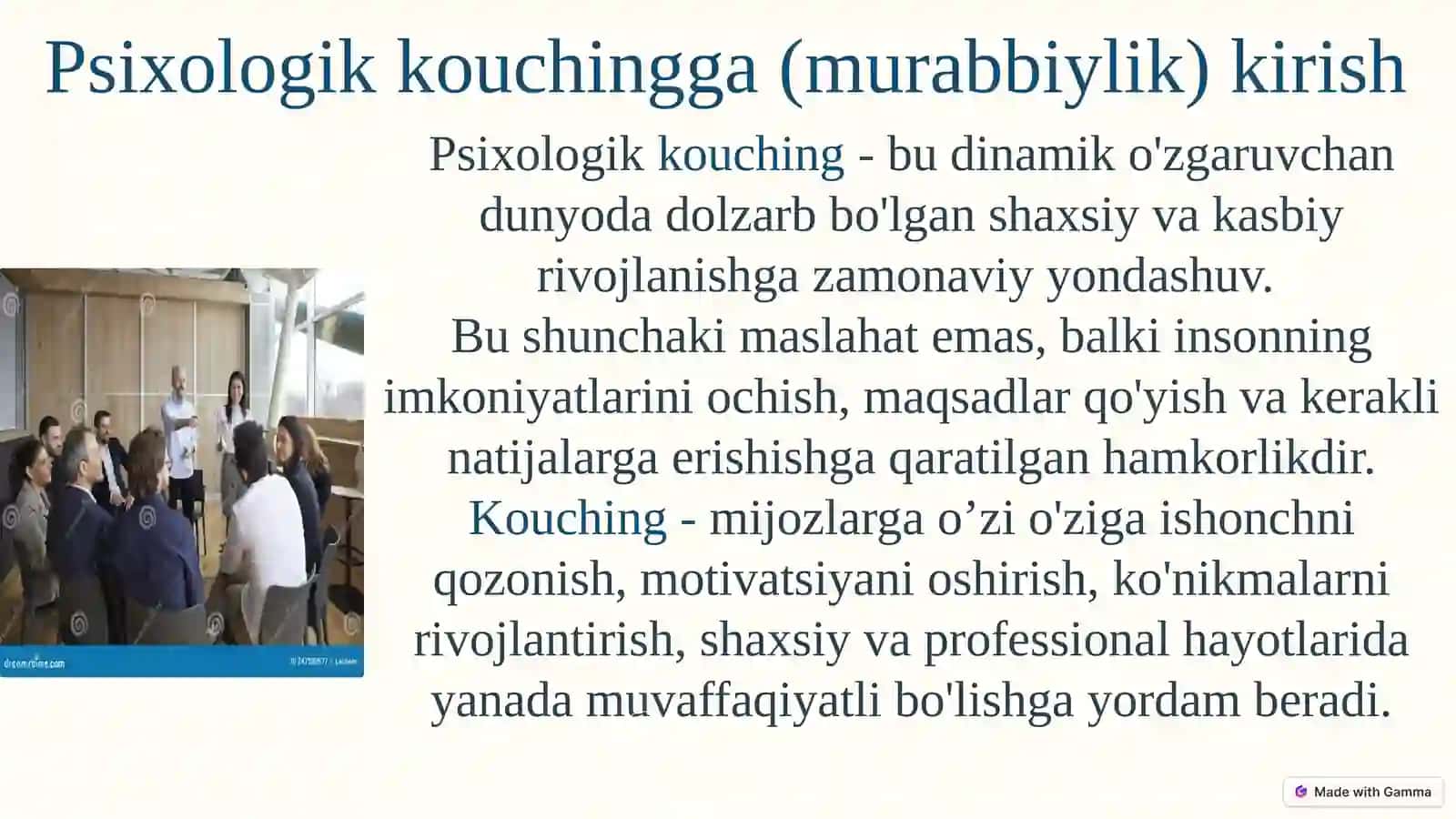 Psixologik kouching yangi yondashuv sifatida rivojlanish tarixi 3