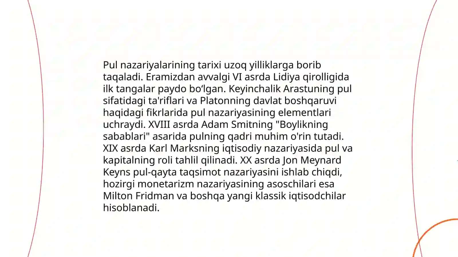 Pul nazariyalari 3