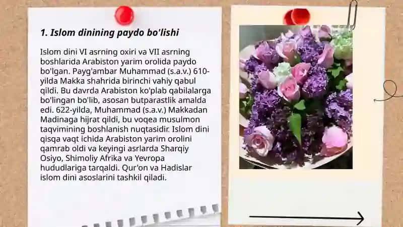 Ilk Islom davlatchilik munosabatlarining tashkil topishi 3