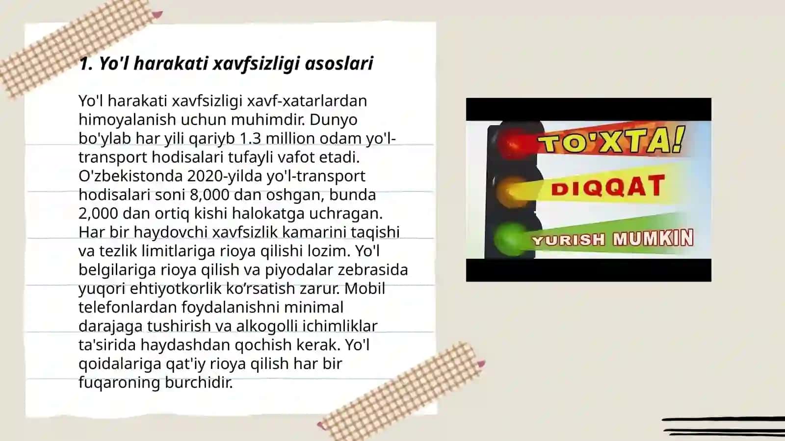 Maktabgacha tarbiyalunichilarga yol harakati qoydalari 3