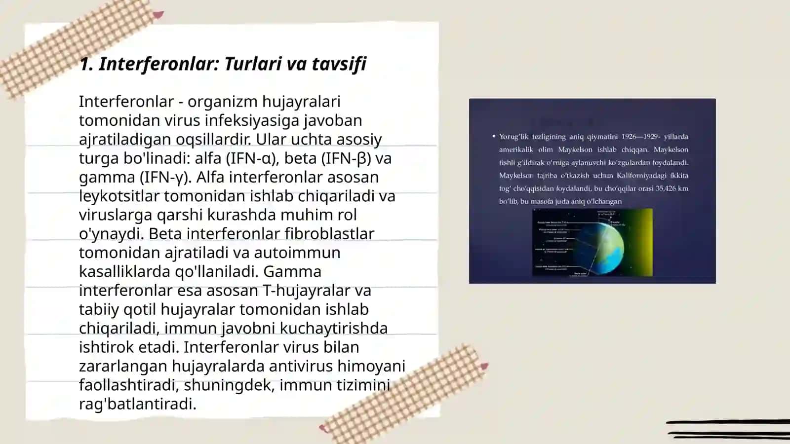 Interferon va sitokinlar, sintezlanishi, ta'sir mexanizmlari 3