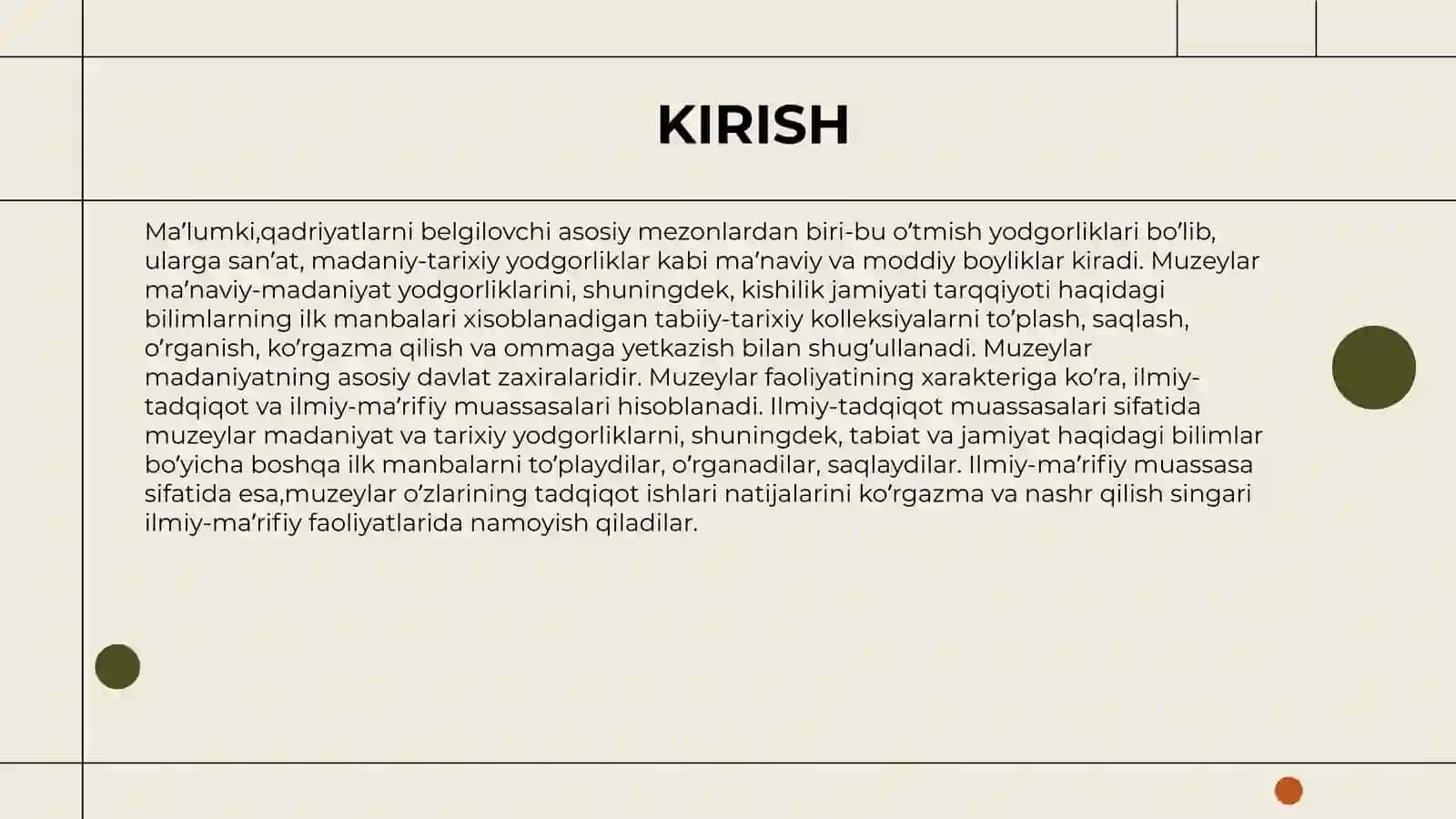O’zbekiston Respublikasi muzeylar to’g’risidagi qonun 3