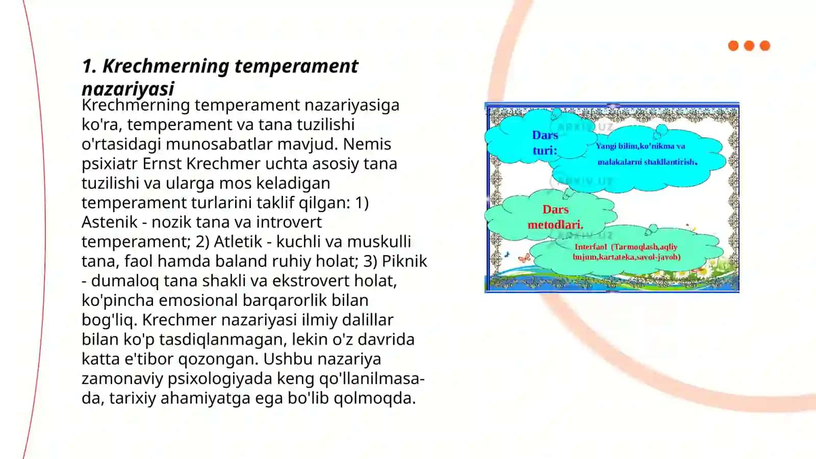 Krechmerning "Temperament" nazariyasi 3