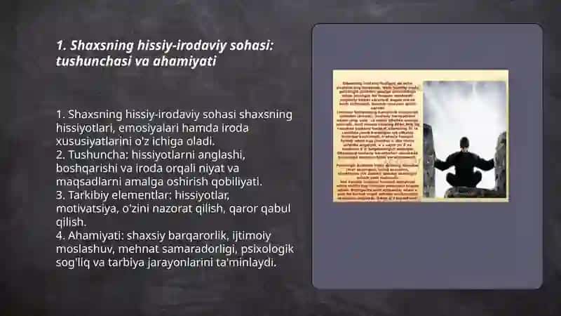 Shaxning hissiy irodaviy sohasi 3