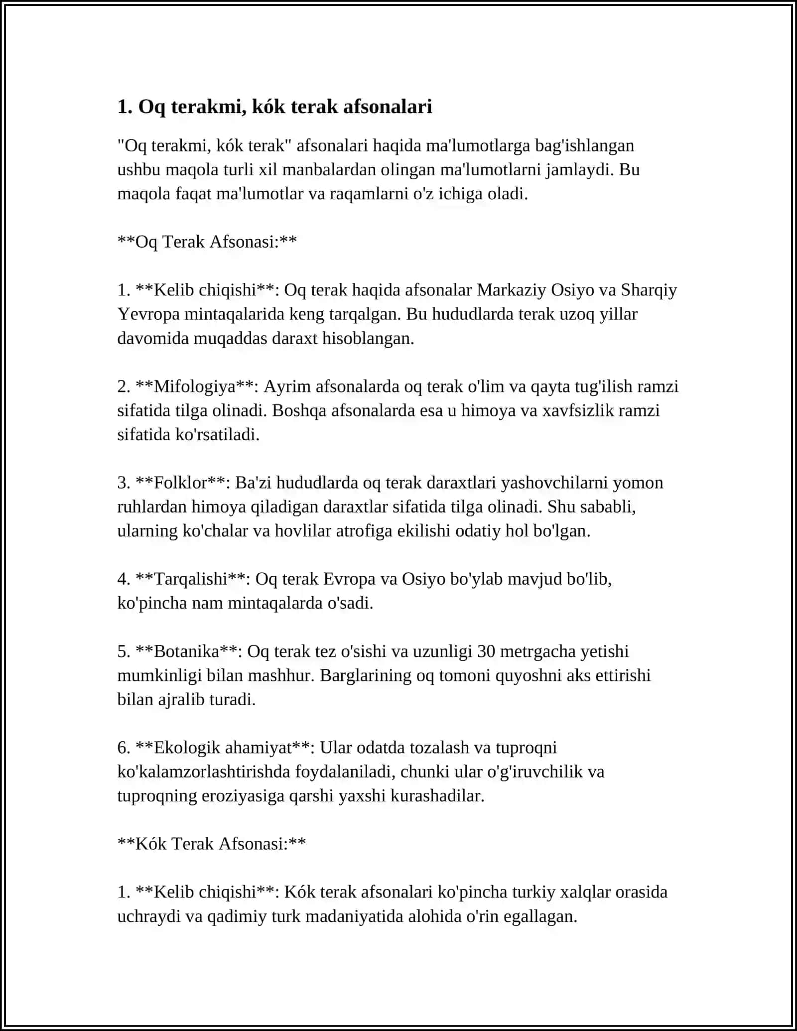 OQ TERAKMI KÓK TERAK ÓYINI 3