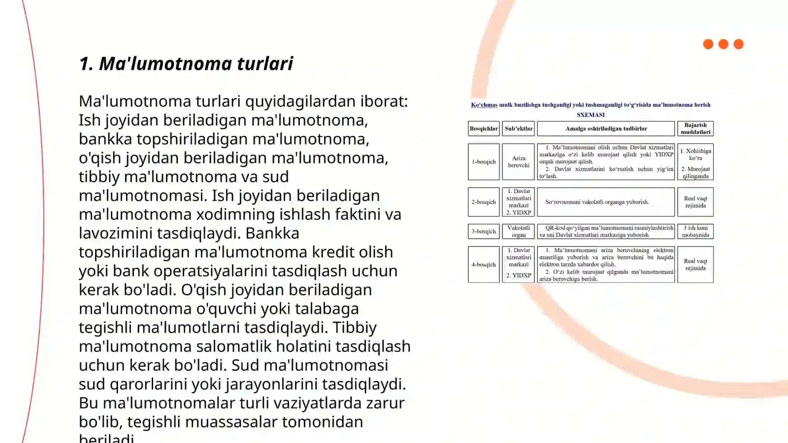 Ma'lumotnoma turlari 3